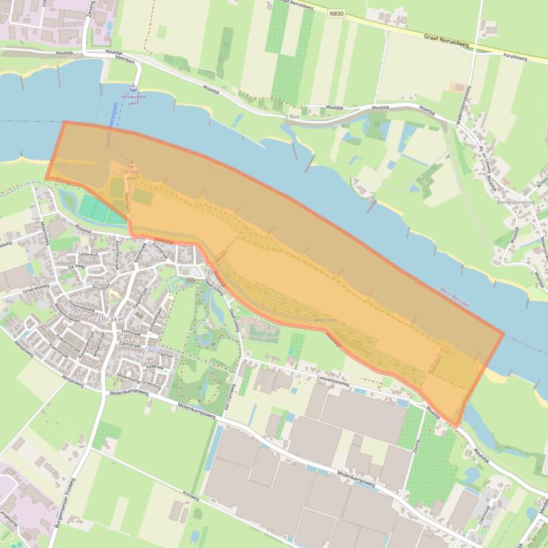 Kaart van postcodegebied 5306AL.