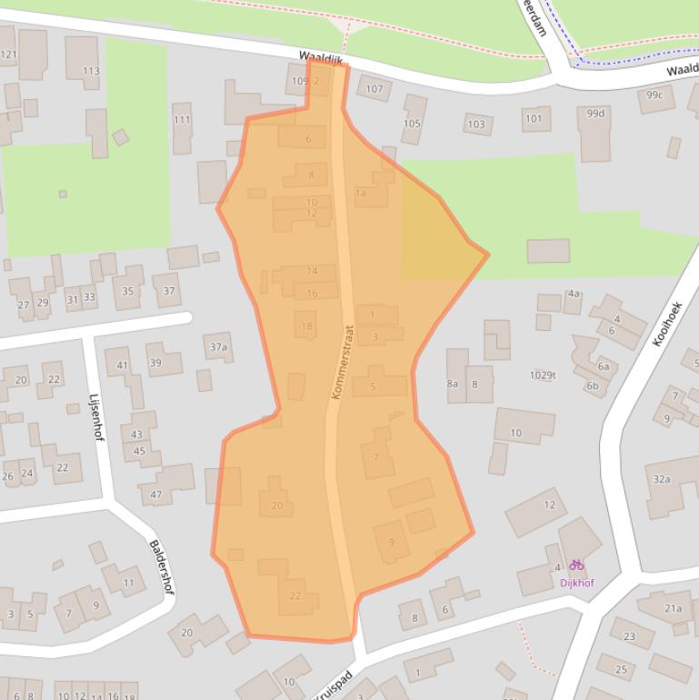 Kaart van postcodegebied 5306AP.