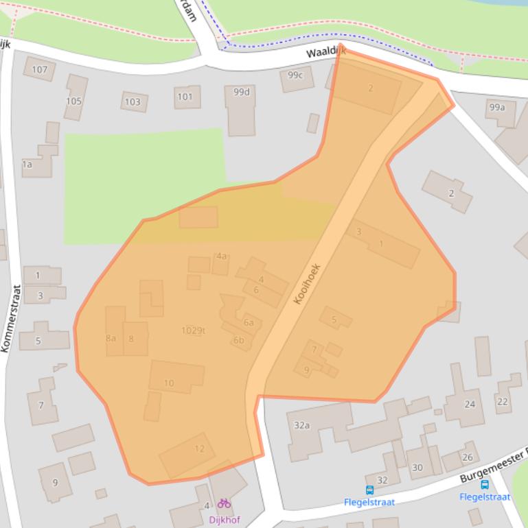 Kaart van postcodegebied 5306AR.