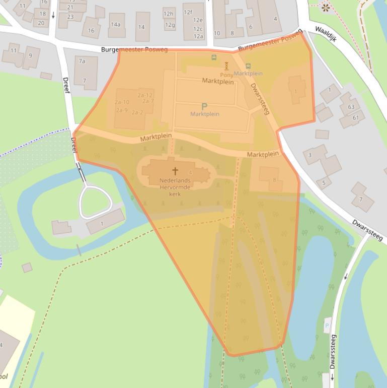 Kaart van postcodegebied 5306BA.