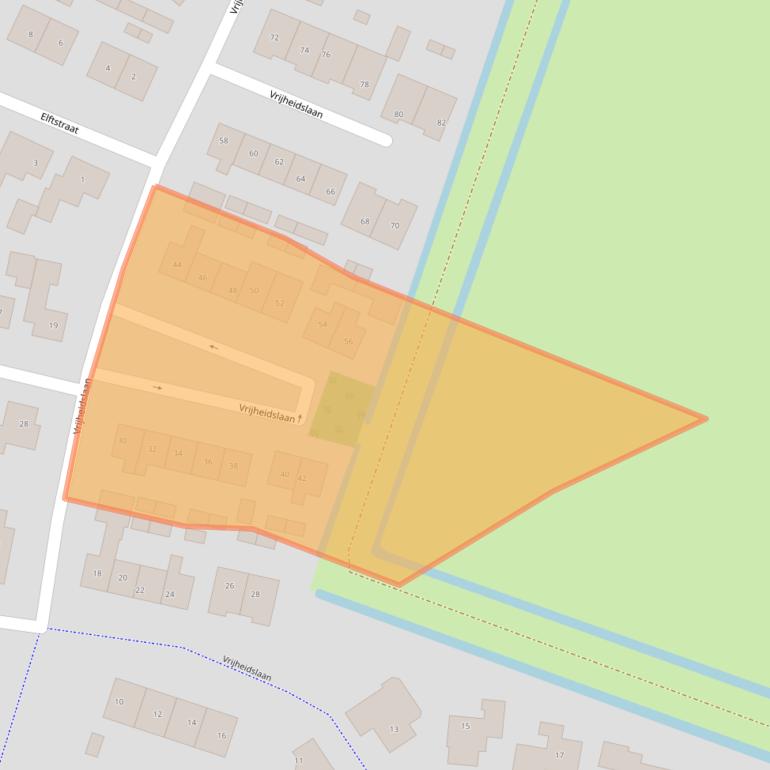 Kaart van postcodegebied 5306BL.