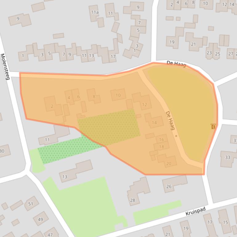 Kaart van postcodegebied 5306CB.