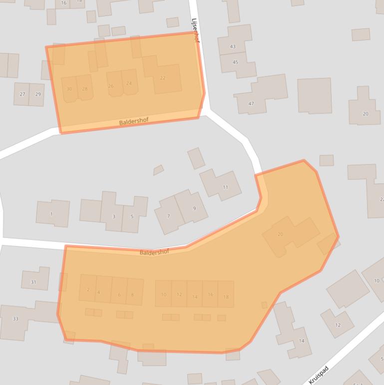 Kaart van postcodegebied 5306CD.