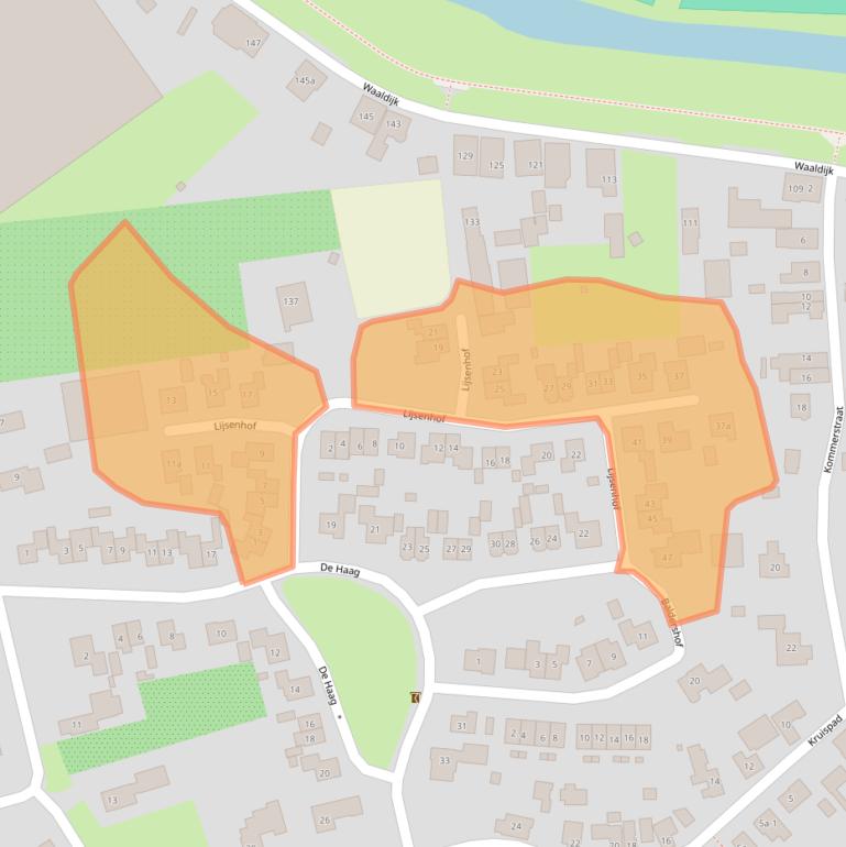 Kaart van postcodegebied 5306CE.