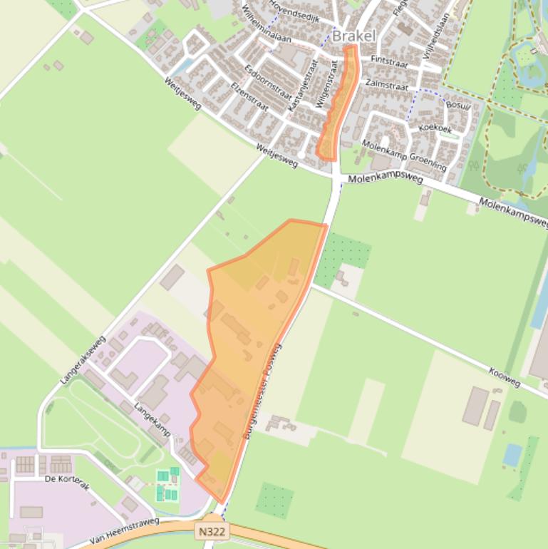 Kaart van postcodegebied 5306GG.