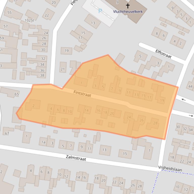 Kaart van postcodegebied 5306GH.