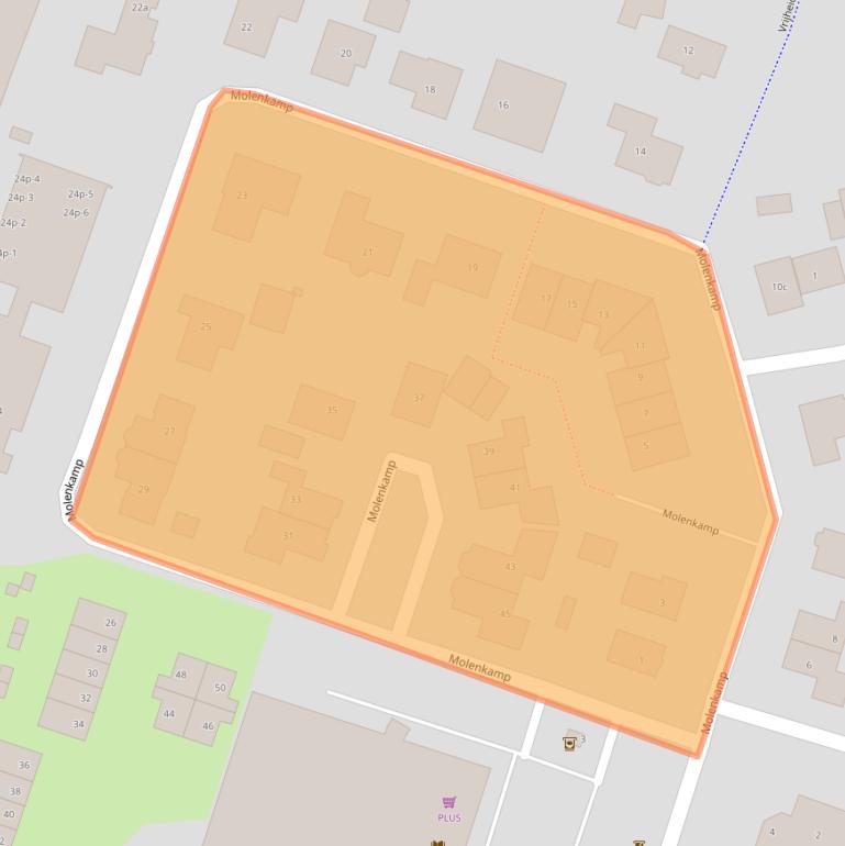 Kaart van postcodegebied 5306GL.