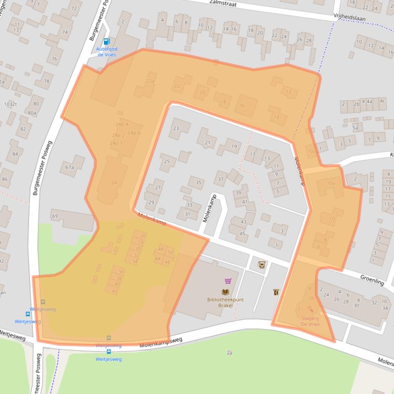 Kaart van postcodegebied 5306GM.