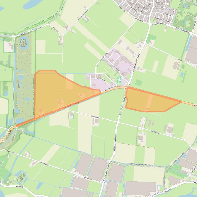Kaart van postcodegebied 5306TA.