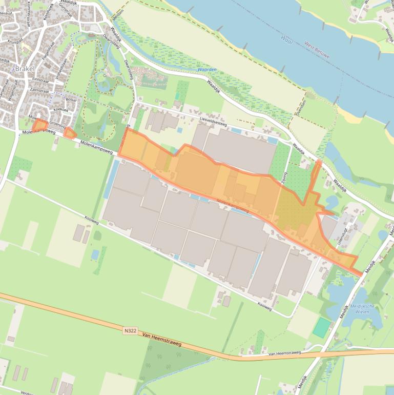 Kaart van postcodegebied 5306VN.