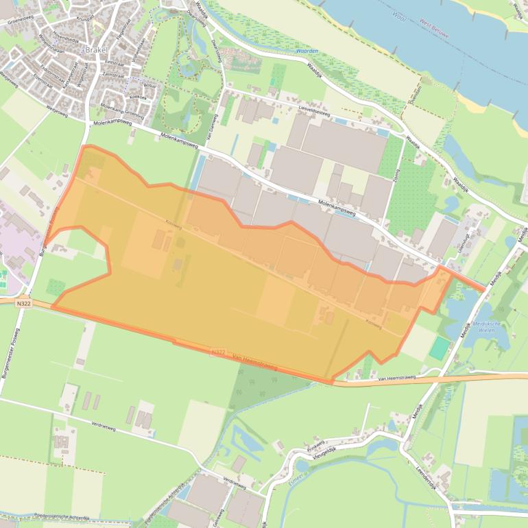Kaart van postcodegebied 5306VT.