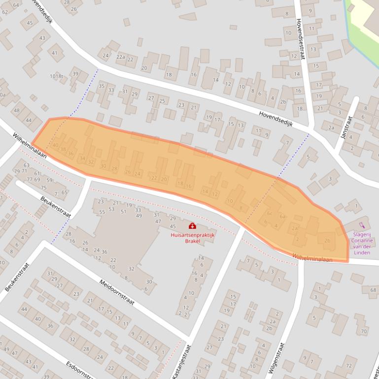Kaart van postcodegebied 5306XC.