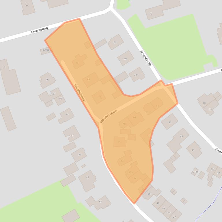 Kaart van postcodegebied 5306XD.