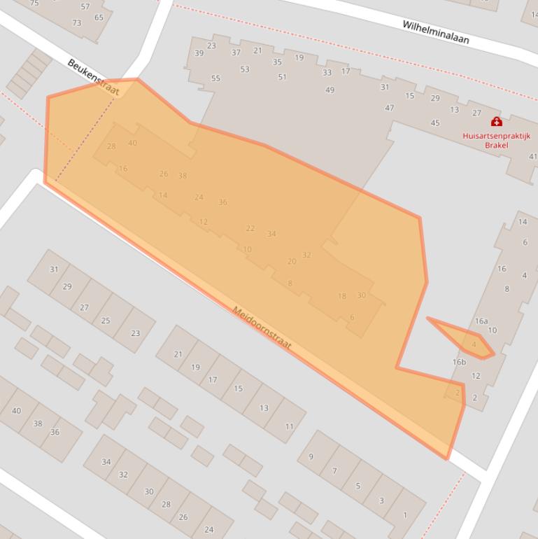 Kaart van postcodegebied 5306XP.