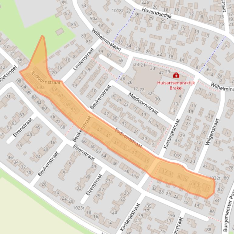 Kaart van postcodegebied 5306XS.