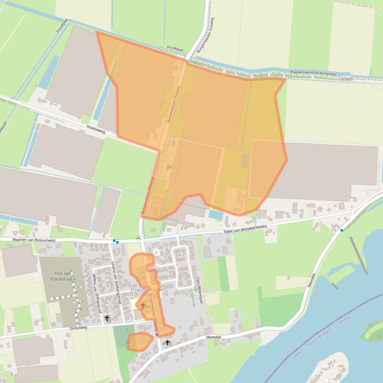 Kaart van postcodegebied 5307HA.