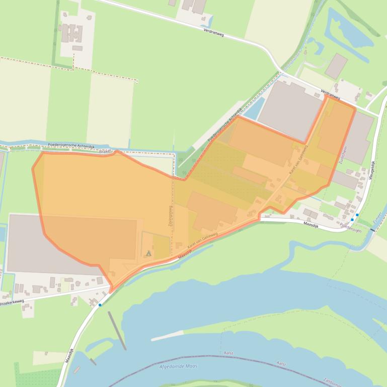 Kaart van postcodegebied 5307VC.