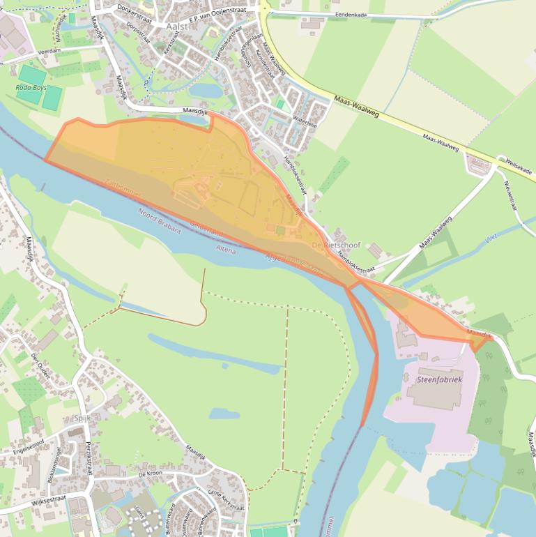 Kaart van postcodegebied 5308JA.