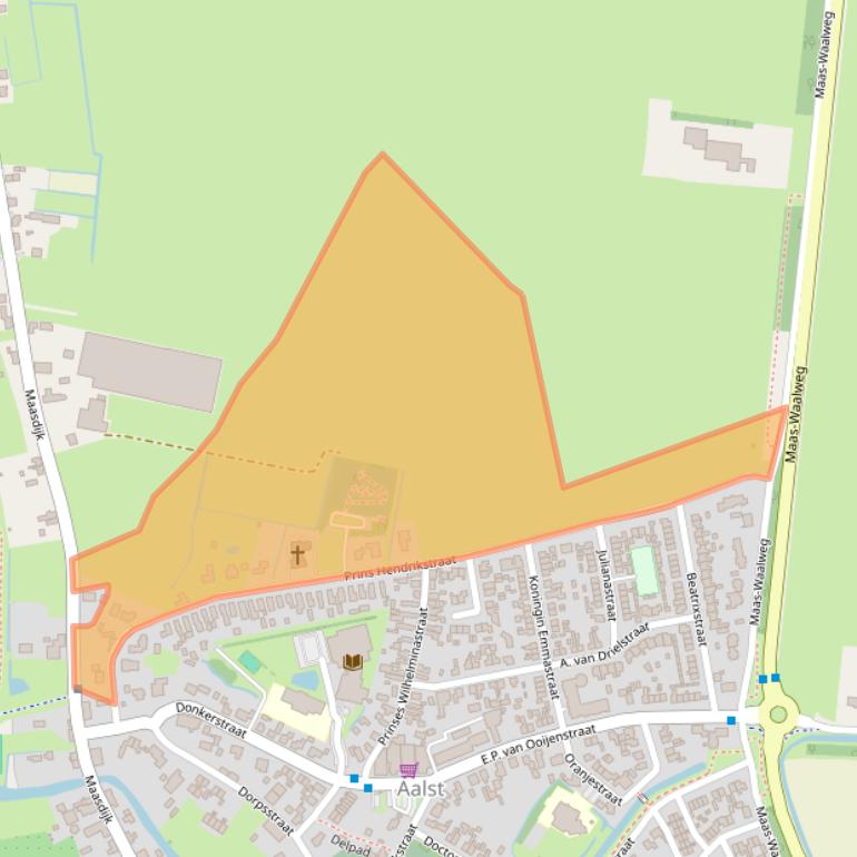 Kaart van postcodegebied 5308JJ.