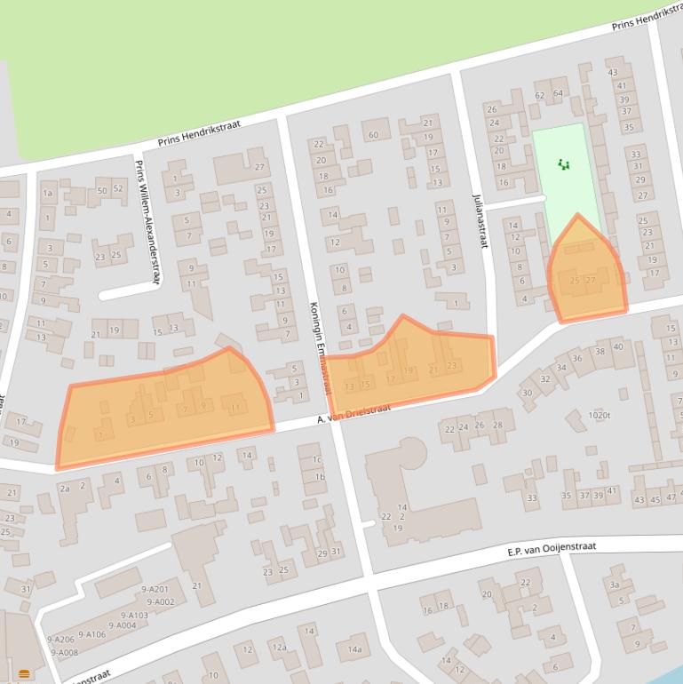 Kaart van postcodegebied 5308JX.