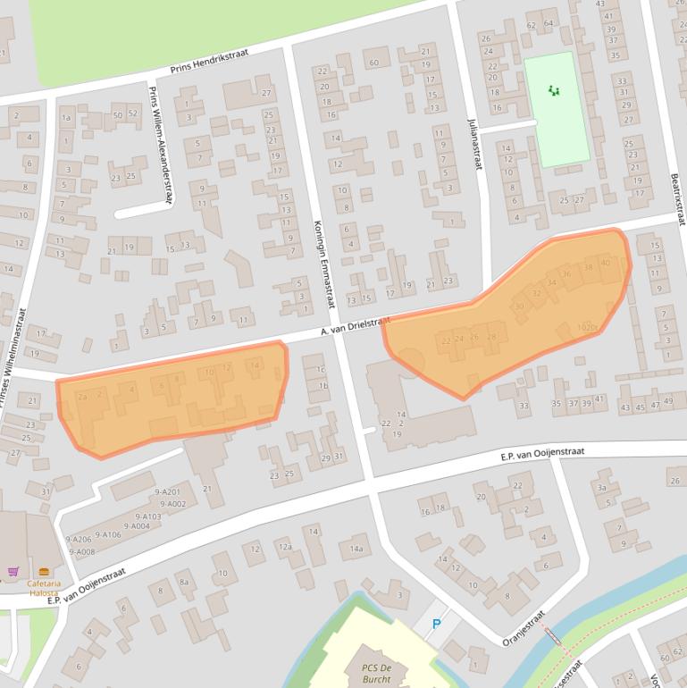 Kaart van postcodegebied 5308JZ.