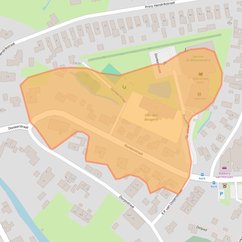 Kaart van postcodegebied 5308KB.