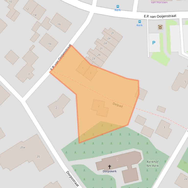 Kaart van postcodegebied 5308KG.