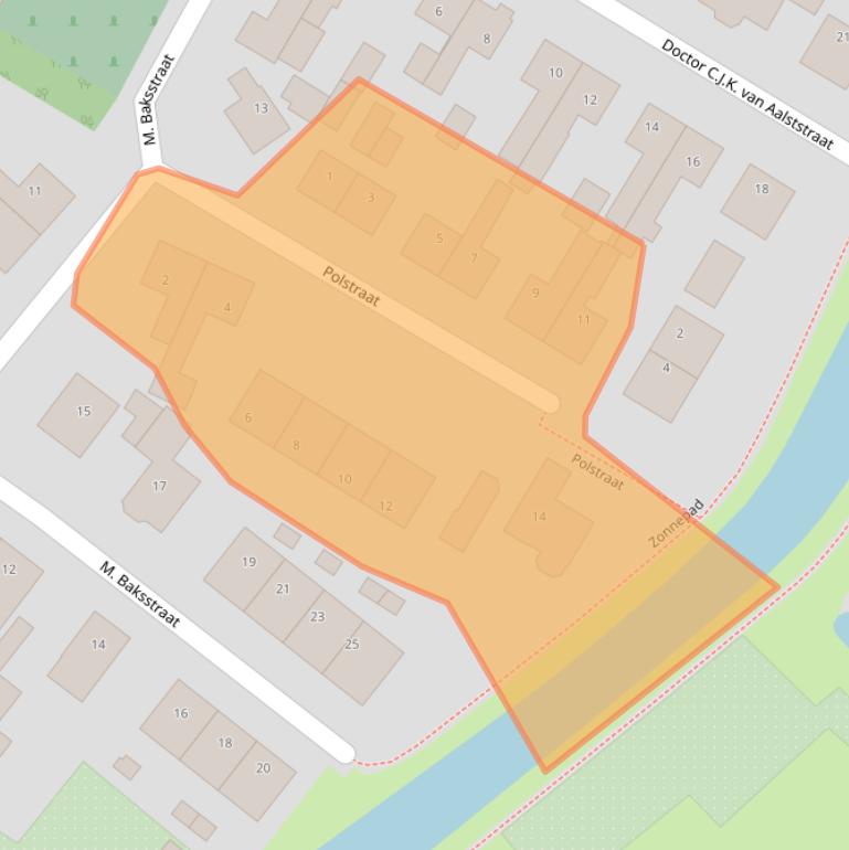 Kaart van postcodegebied 5308KL.