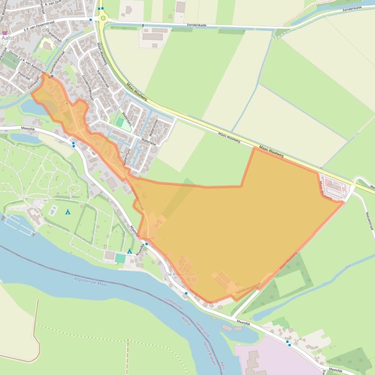 Kaart van postcodegebied 5308KN.