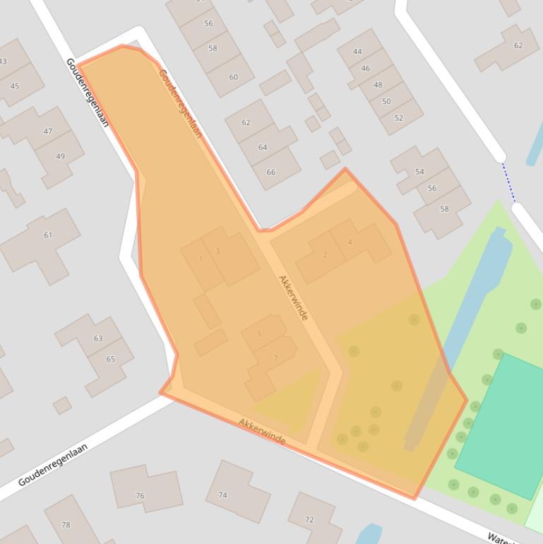 Kaart van postcodegebied 5308KR.