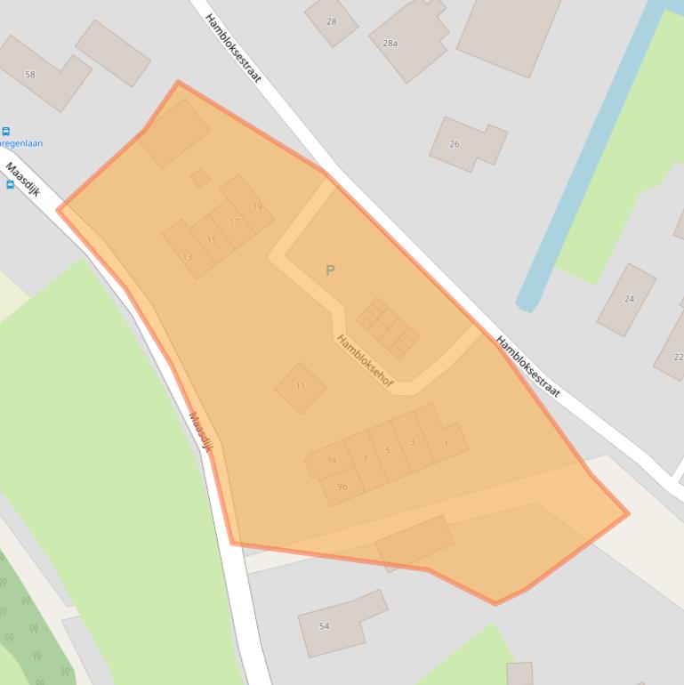 Kaart van postcodegebied 5308KW.