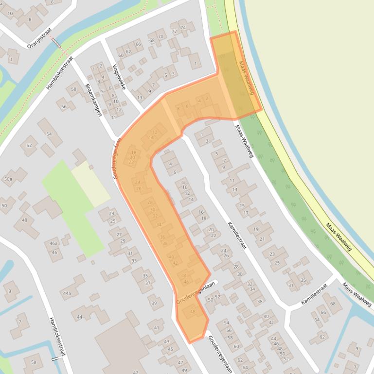 Kaart van postcodegebied 5308LG.