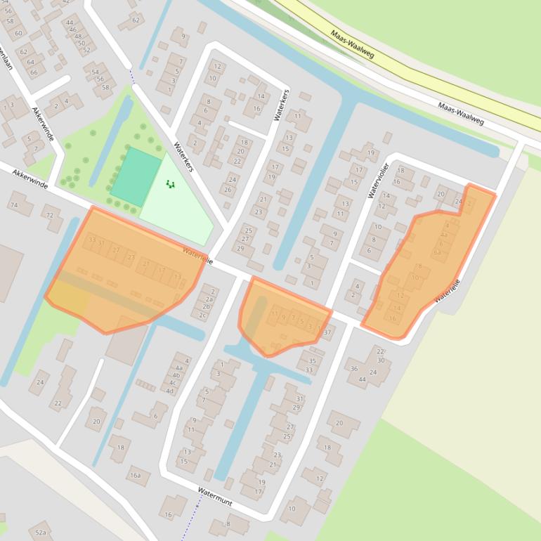 Kaart van postcodegebied 5308LN.