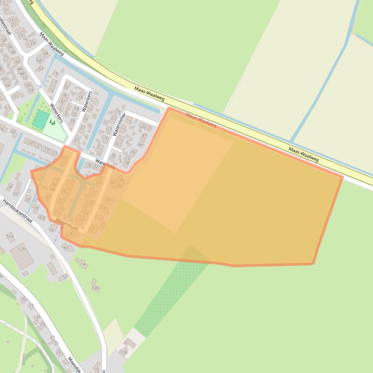 Kaart van postcodegebied 5308LS.