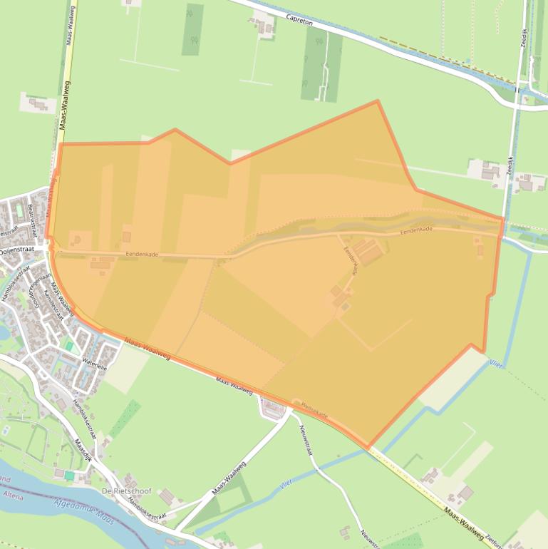 Kaart van postcodegebied 5308NR.