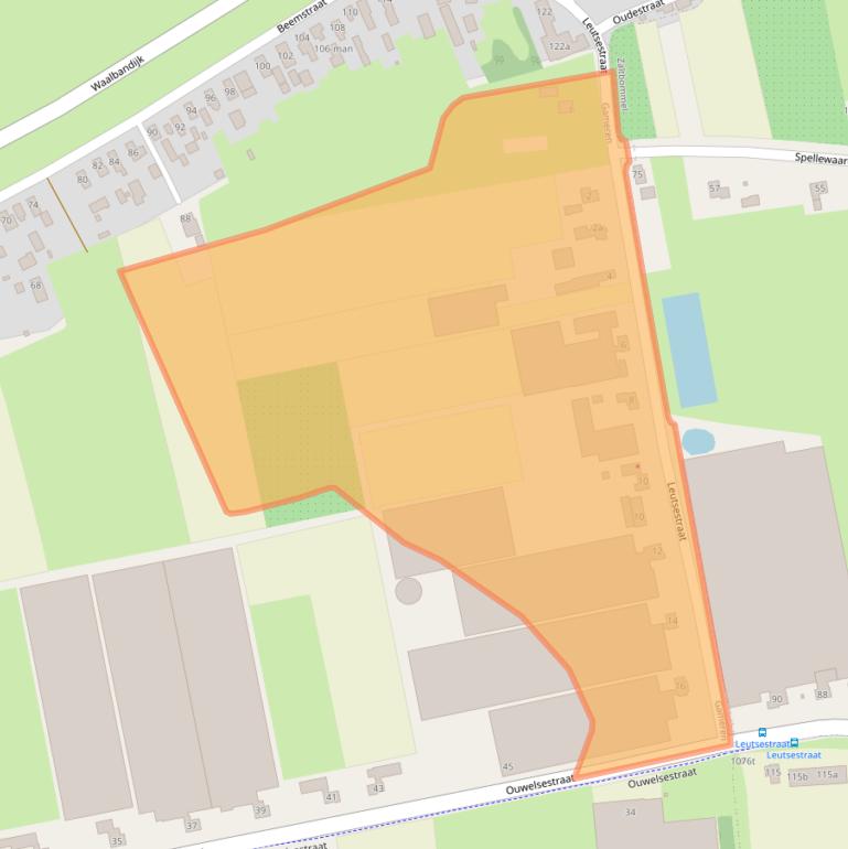 Kaart van postcodegebied 5311AA.