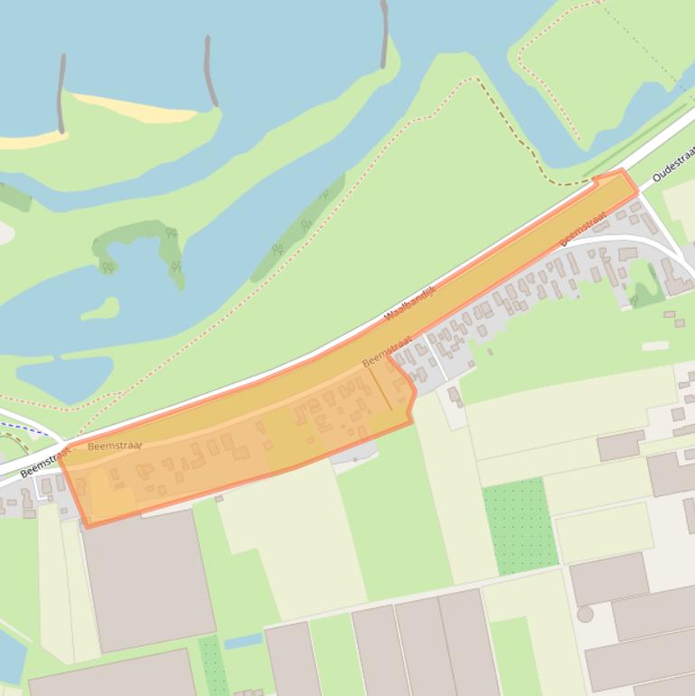 Kaart van postcodegebied 5311AD.