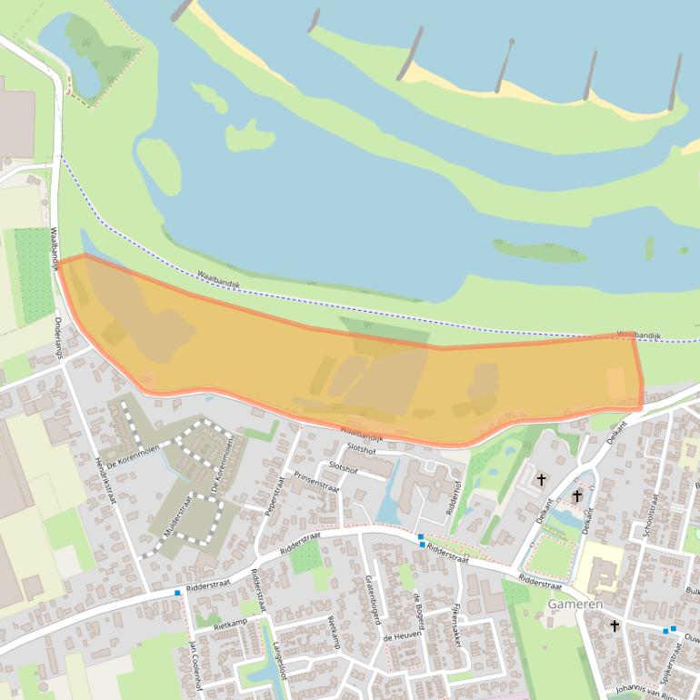 Kaart van postcodegebied 5311AH.