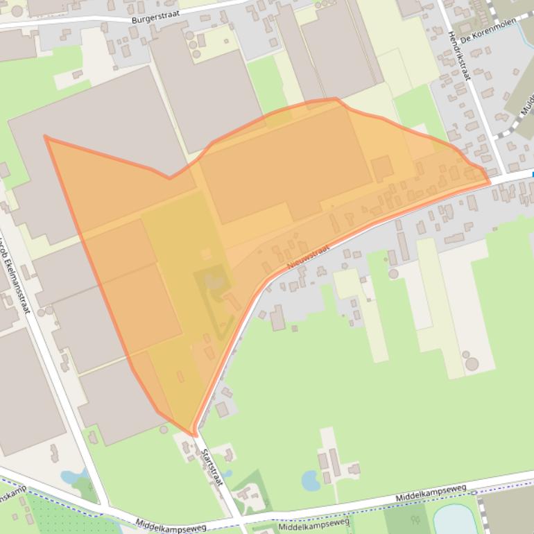 Kaart van postcodegebied 5311BG.