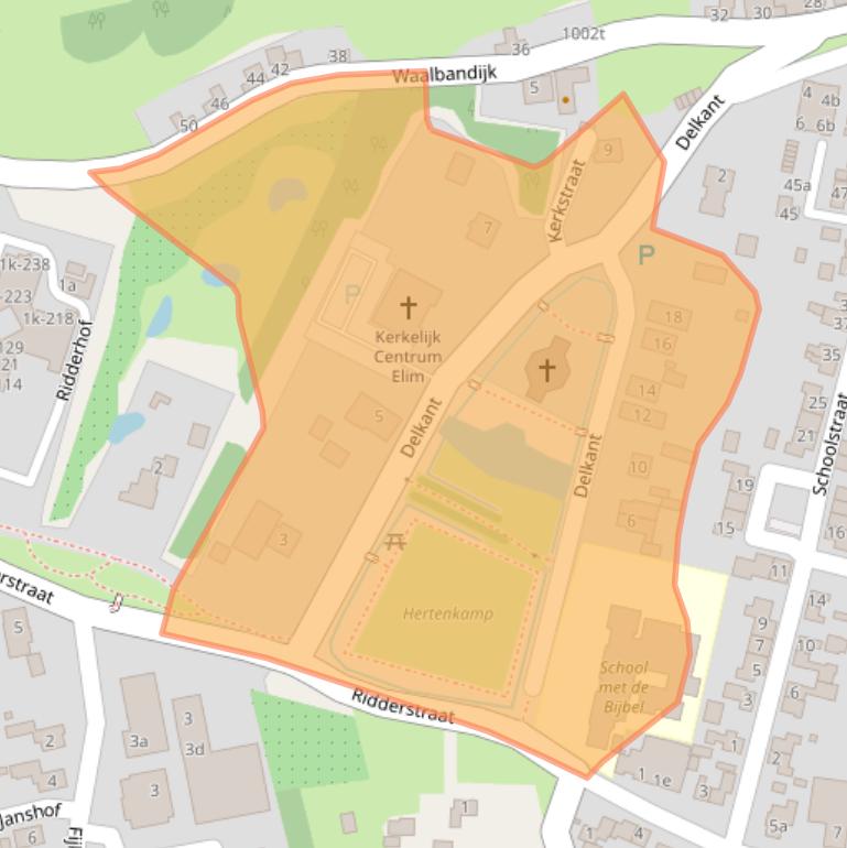 Kaart van postcodegebied 5311CJ.