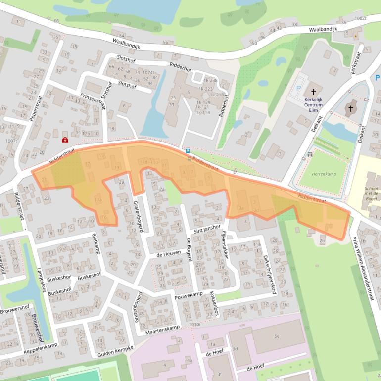 Kaart van postcodegebied 5311CK.