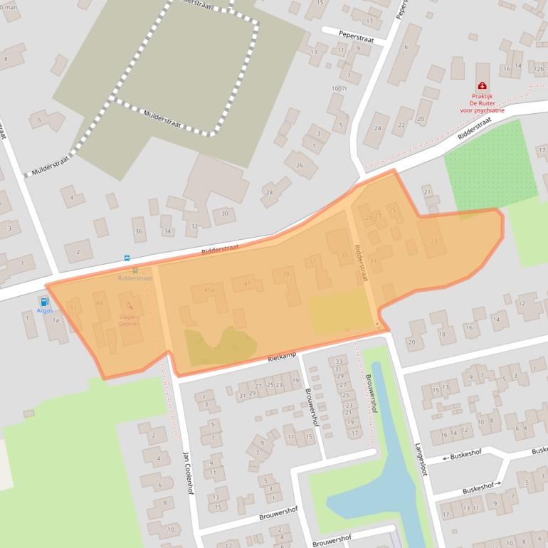 Kaart van postcodegebied 5311CL.