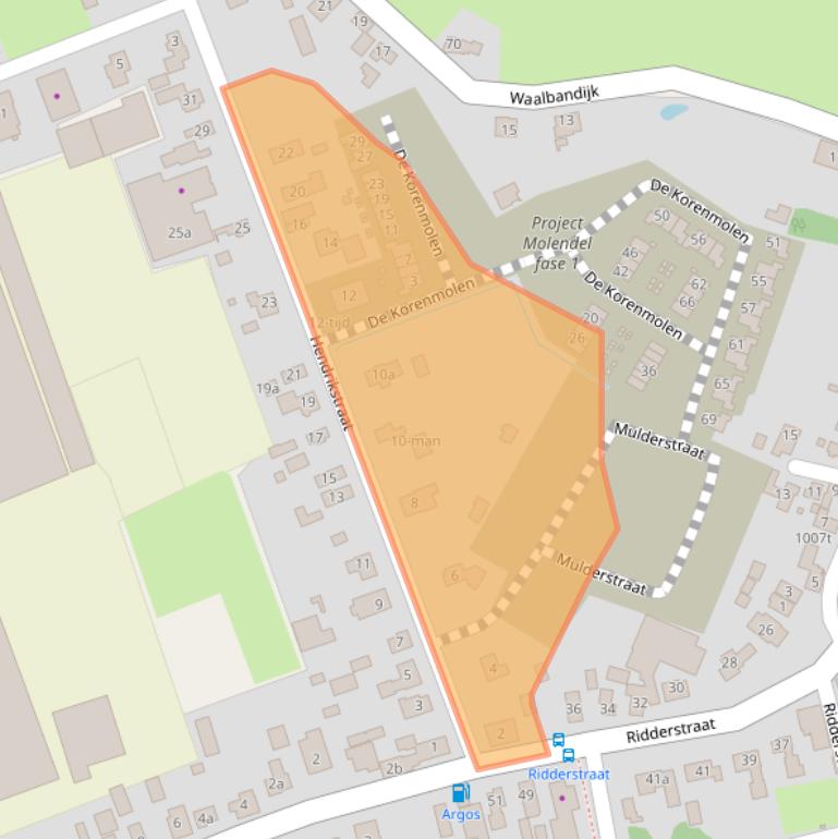 Kaart van postcodegebied 5311CV.