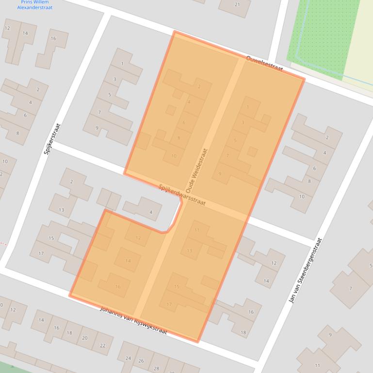 Kaart van postcodegebied 5311EC.