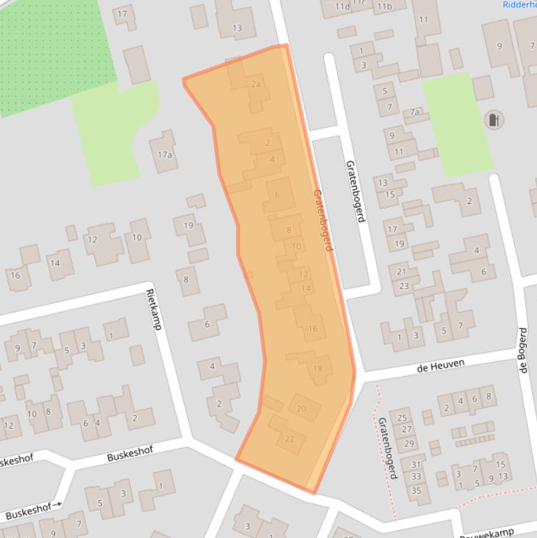 Kaart van postcodegebied 5311GB.