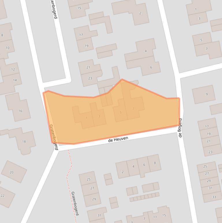 Kaart van postcodegebied 5311GC.