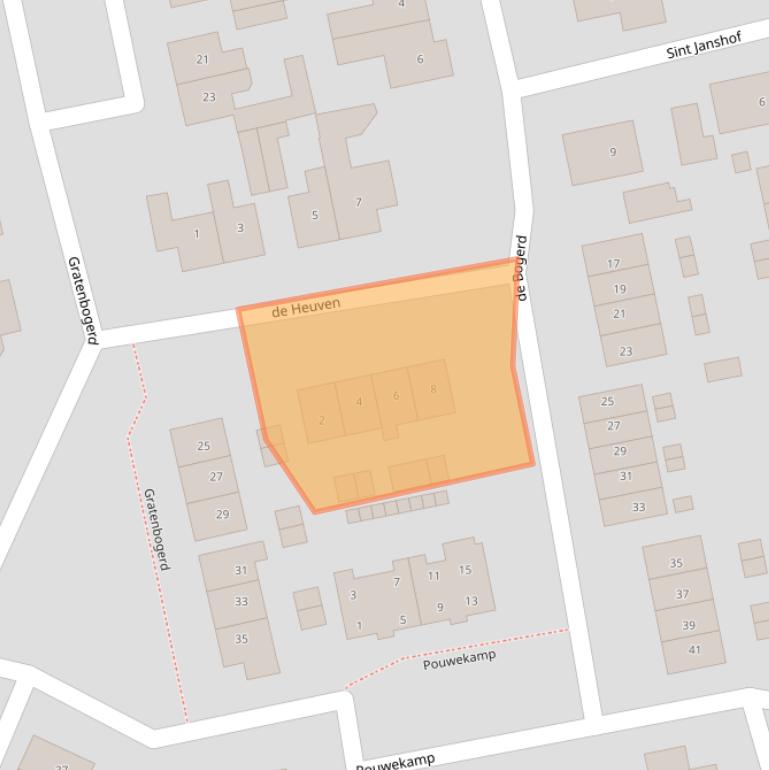 Kaart van postcodegebied 5311GD.