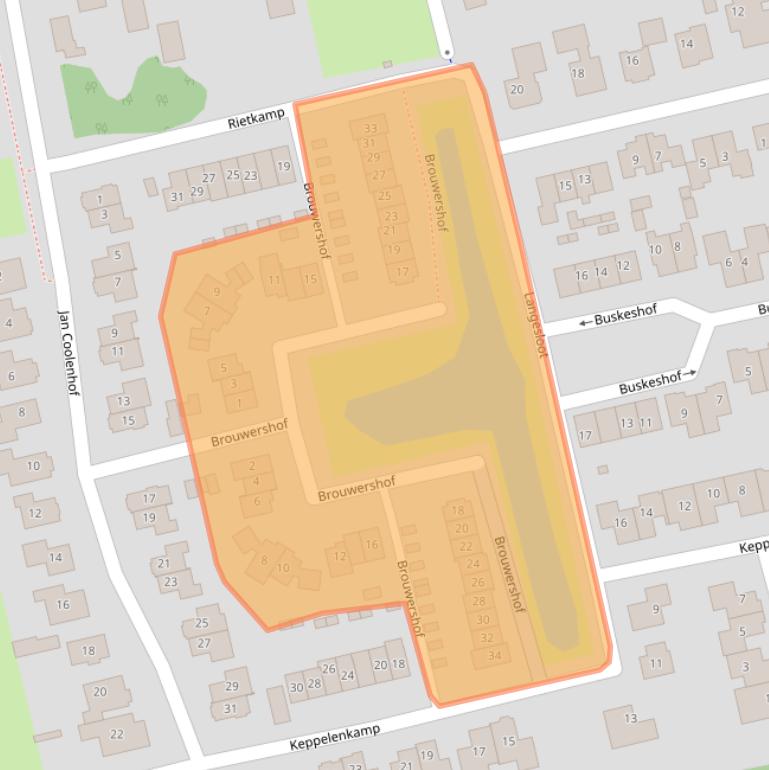 Kaart van postcodegebied 5311GM.