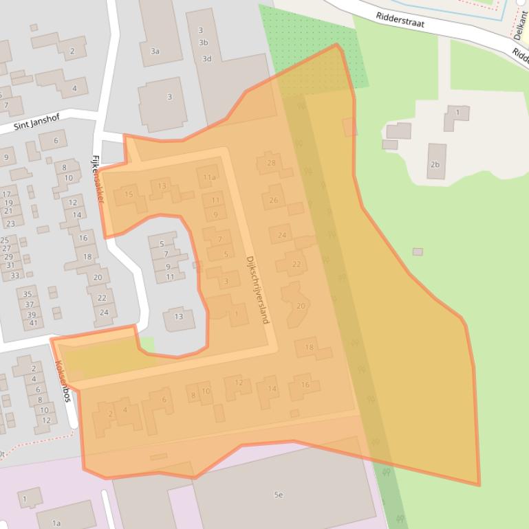 Kaart van postcodegebied 5311GV.