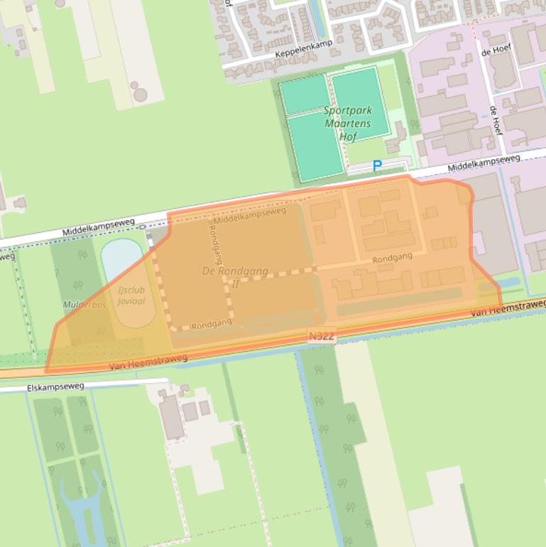 Kaart van postcodegebied 5311PB.